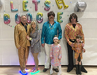 Daughters and their fathers at the annual StuCo-sponsored dance.